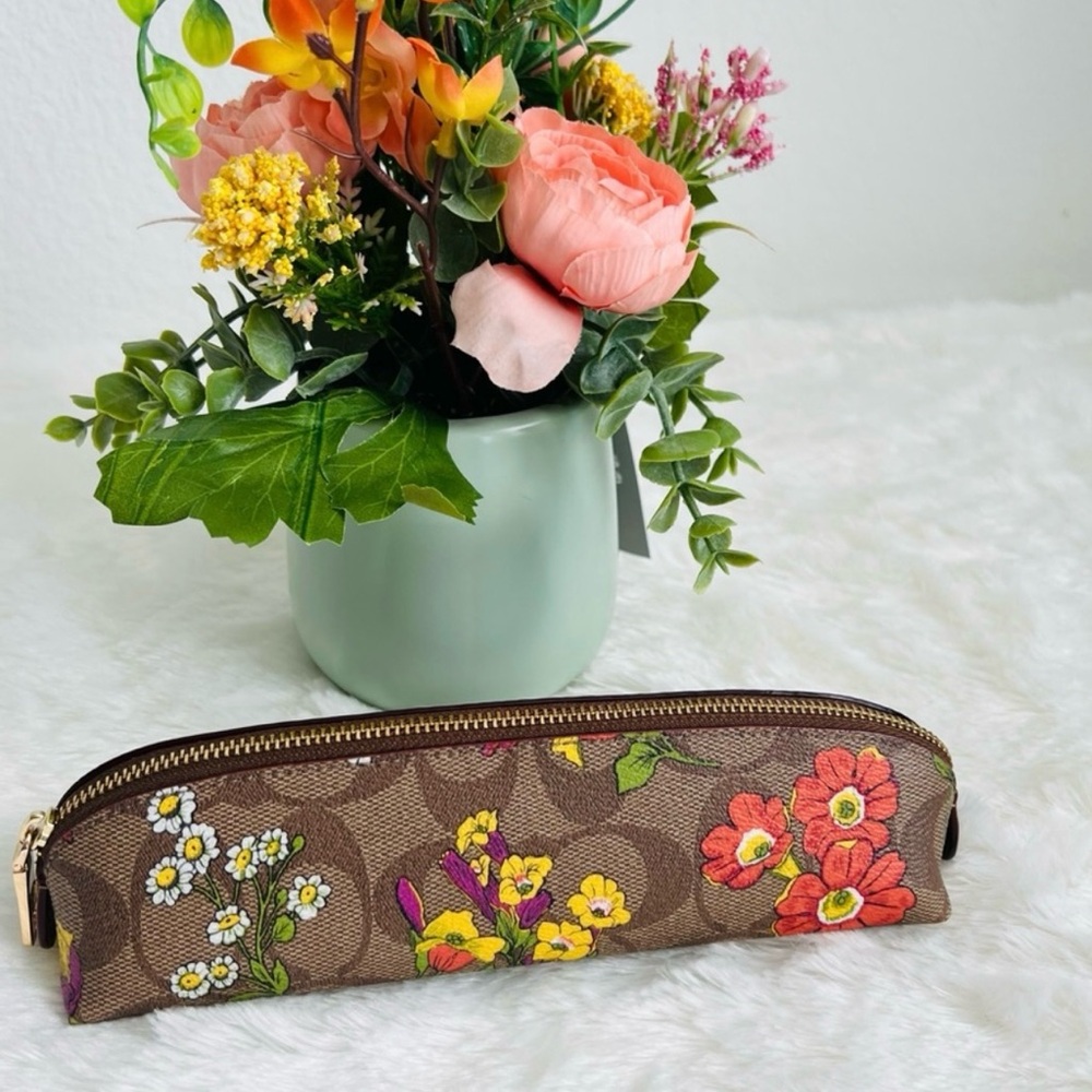 Coach Floral  Pencil Case